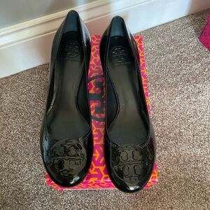 Tory Burch Black Patent Flats